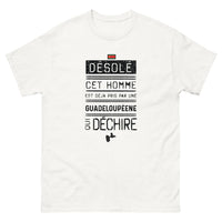 Thumbnail for T-shirt Guadeloupe blanc - Désolé, cet homme est déjà pris