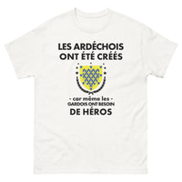 Thumbnail for T-shirt Ardèche blanc - Les Gardois ont besoin de héros
