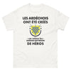 T-shirt Ardèche blanc - Les Gardois ont besoin de héros