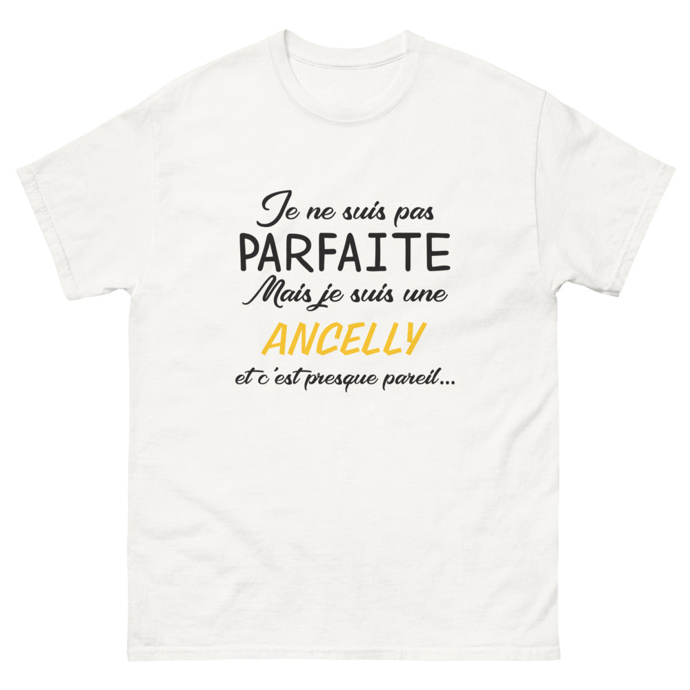 T-shirt Ancelly blanc - Je ne suis pas parfaite mais presque