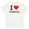 T-shirt Corse blanc - I Love Corsica