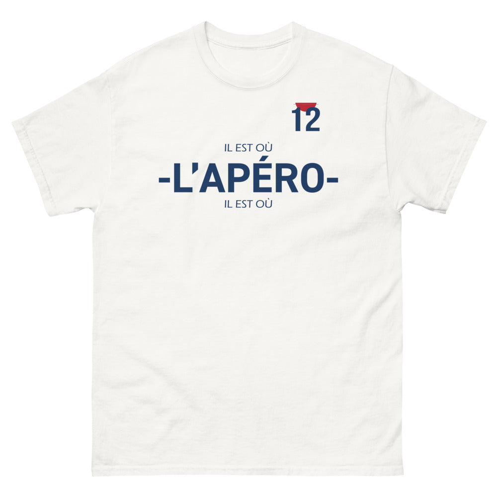 T-shirt Sudiste blanc - Il est où l'apéro ?