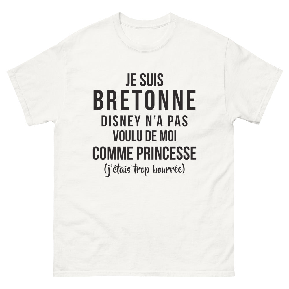 T-shirt Bretagne blanc - Princesse Avisée avec humour