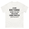 T-shirt Bretagne blanc - Princesse Avisée avec humour