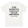 T-shirt Auxiliaire de Vie blanc - Trop belle pour Disney