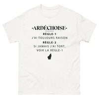 Thumbnail for T-shirt Ardèche blanc - Toujours Raison, fierté locale