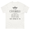 T-shirt Cévenol blanc - Je suis Cévenole, je peux être douce…