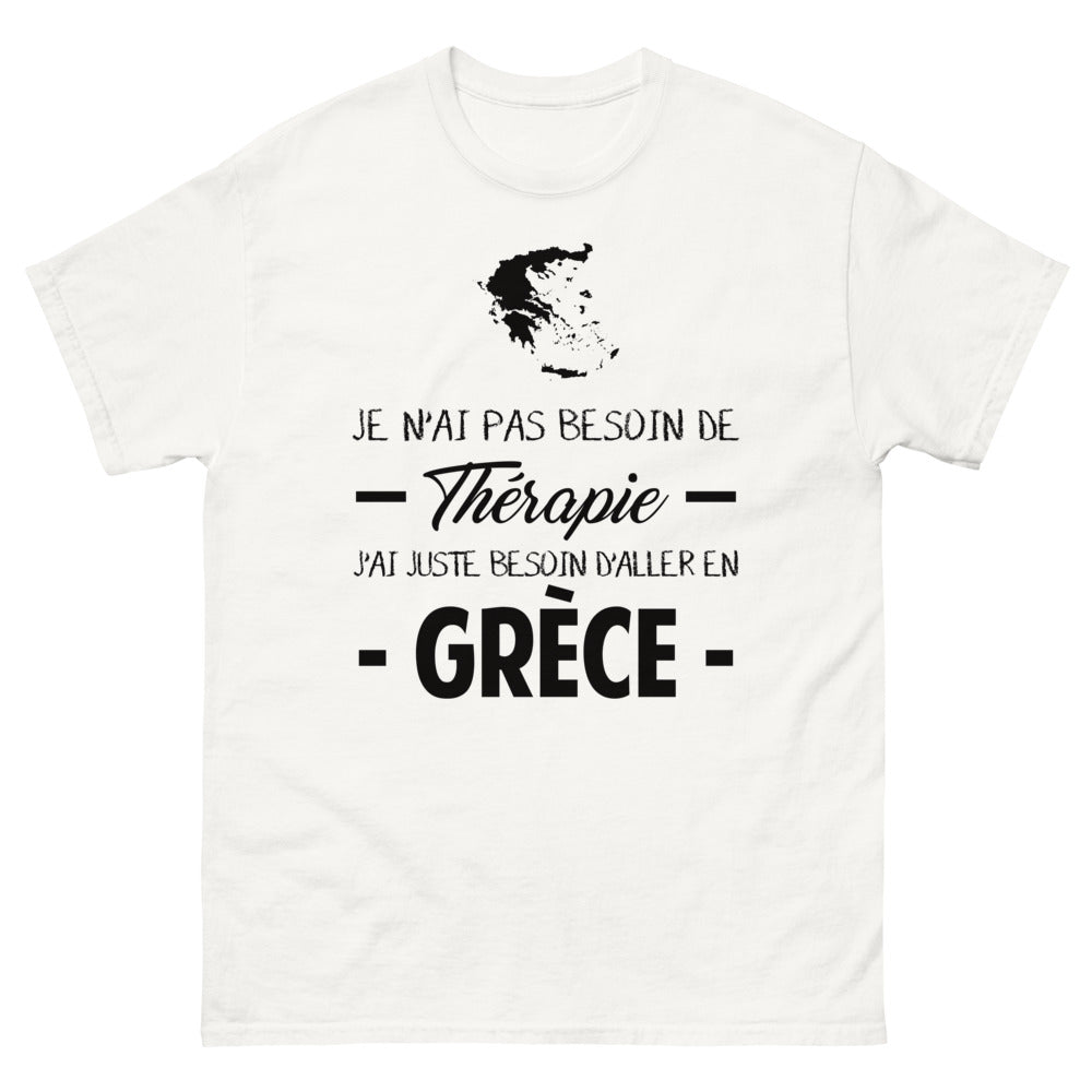T-shirt Grèce blanc - Billet pour la Grèce humoristique