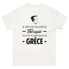 T-shirt Grèce blanc - Billet pour la Grèce humoristique