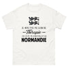 T-shirt Normandie blanc - Je n'ai pas besoin de thérapie