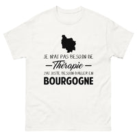 Thumbnail for T-shirt Bourgogne blanc - Je n'ai pas besoin de thérapie