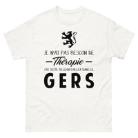 Thumbnail for T-shirt Gers blanc - Thérapie ou Voyage ?