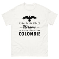 Thumbnail for T-shirt Colombie blanc - Je n'ai pas besoin de thérapie