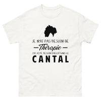 Thumbnail for T-shirt Cantal blanc - Je n'ai pas besoin de thérapie