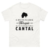 T-shirt Cantal blanc - Je n'ai pas besoin de thérapie