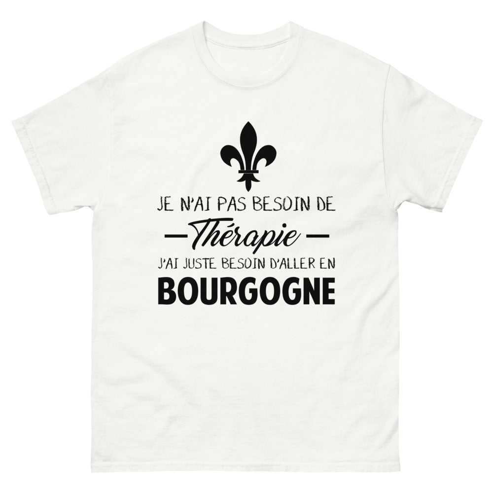 T-shirt Bourgogne blanc - Thérapie inutile