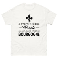Thumbnail for T-shirt Bourgogne blanc - Thérapie inutile