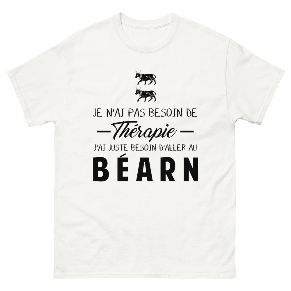T-shirt Béarnais blanc - Votre cœur bat au rythme du Béarn