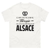 T-shirt Alsace blanc - Je n'ai pas besoin de thérapie
