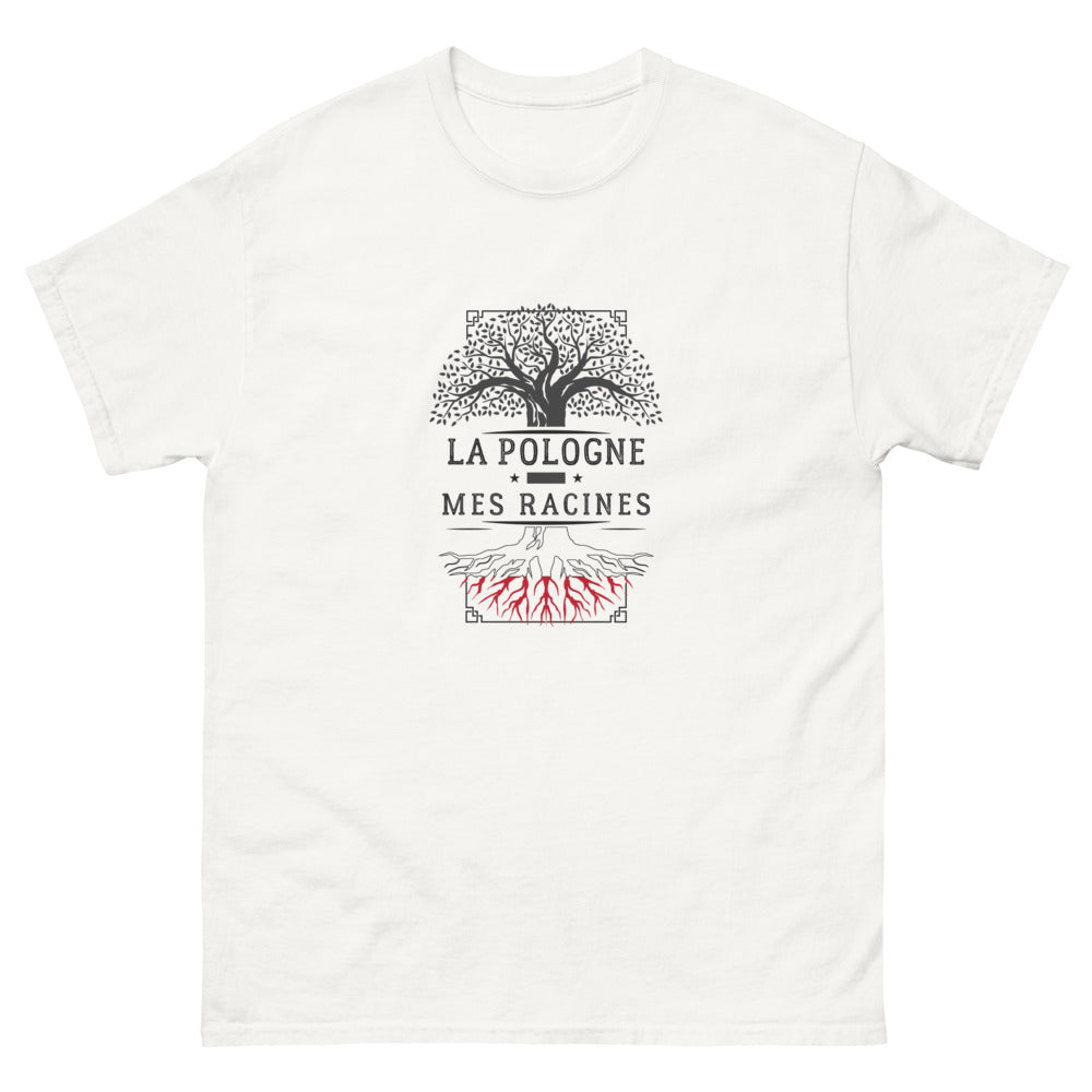 T-shirt Pologne blanc - Mes racines polonaises
