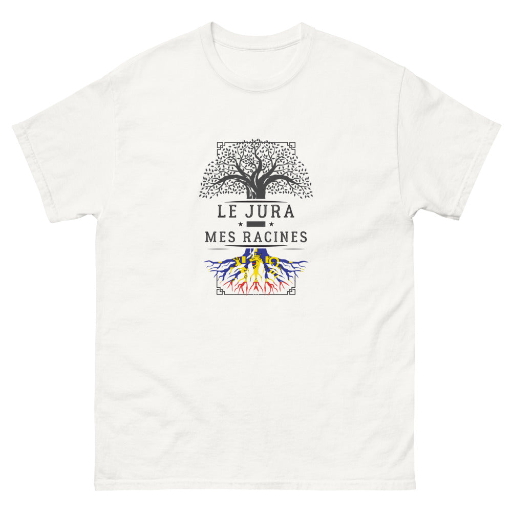 T-shirt Jura blanc - Mes Racines, hommage à la région