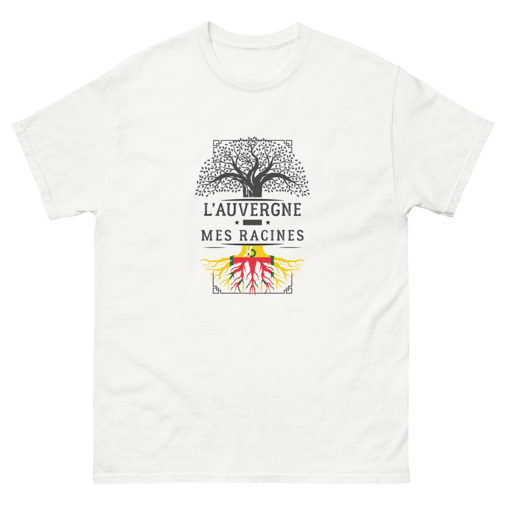 T-shirt Auvergne blanc - L'humour auvergnat en style