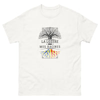 Thumbnail for T-shirt Lozérien blanc - Mes Racines avec humour
