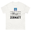 T-shirt Zermatt blanc - Je n'ai pas besoin de thérapie