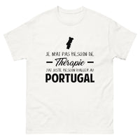 Thumbnail for T-shirt Portugal blanc - Pas besoin de thérapie, juste du fun
