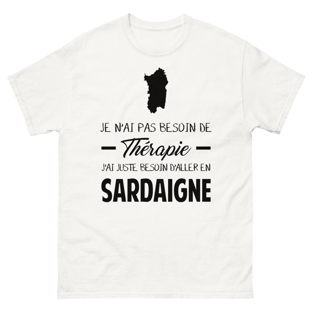 T-shirt Sardaigne blanc - J'ai juste besoin d'aller en Sardaigne