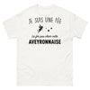 T-shirt Aveyron blanc - Je suis une fée, la fée pas chier