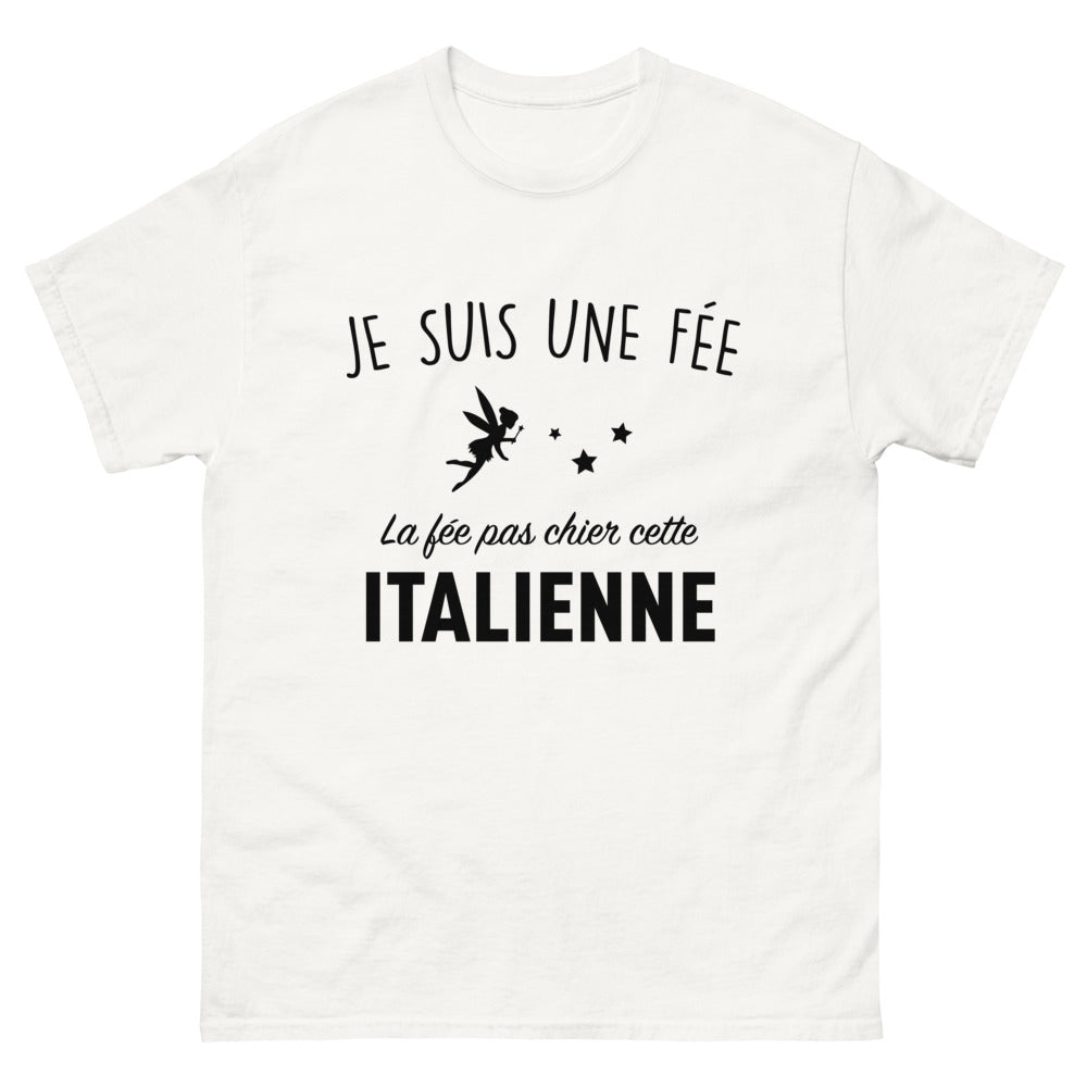 T-shirt Italie blanc - Je suis une fée, la fée pas chier