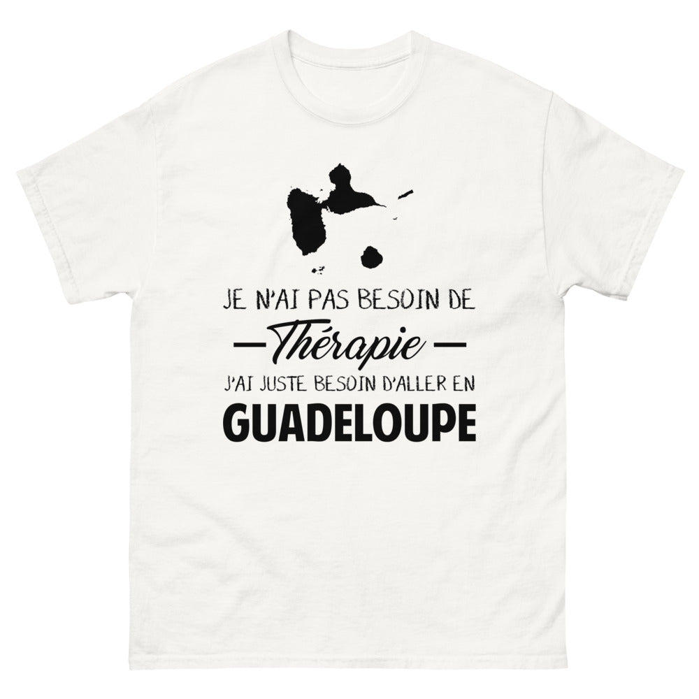 T-shirt Guadeloupe blanc - Pas besoin de thérapie