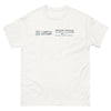 T-shirt souvenir blanc - Information Contact humoristique