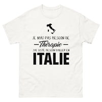 Thumbnail for T-shirt Italie blanc - Je n'ai pas besoin de thérapie