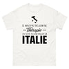 T-shirt Italie blanc - Je n'ai pas besoin de thérapie