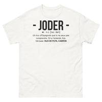 Thumbnail for T-shirt Espagne blanc - Joder, humour piquant