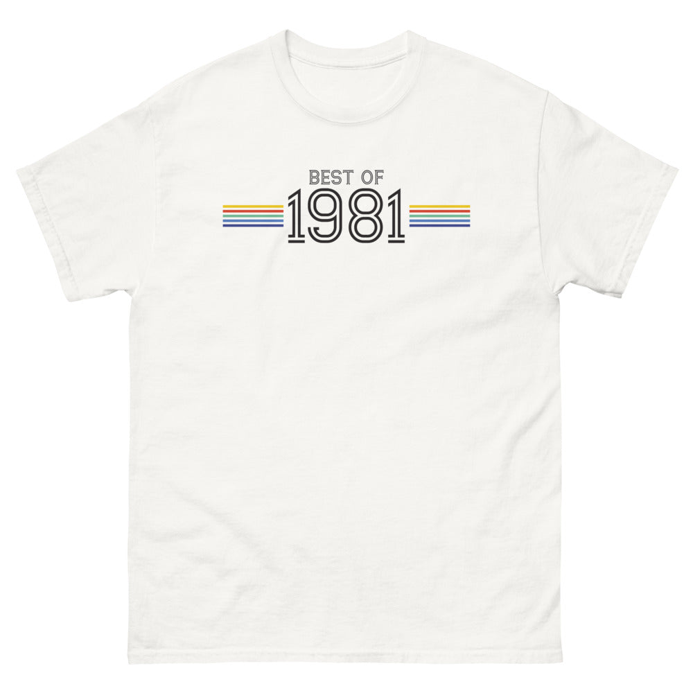 T-shirt années 80 blanc - Best of 1981