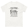 T-shirt Italienne blanc - Si ma bouche ne le dit pas