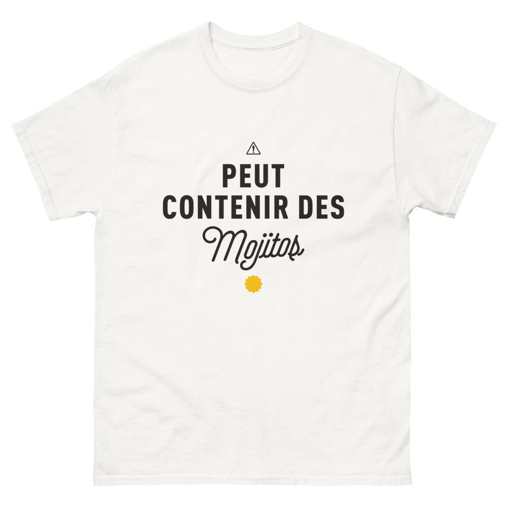 T-shirt Mojito blanc - Peut contenir des mojitos