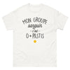 T-shirt Sud blanc - Mon groupe sanguin c'est 0% mais pastis 100%