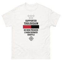 Thumbnail for T-shirt Toulousain blanc - De Mon Premier à Mon Dernier Souffle
