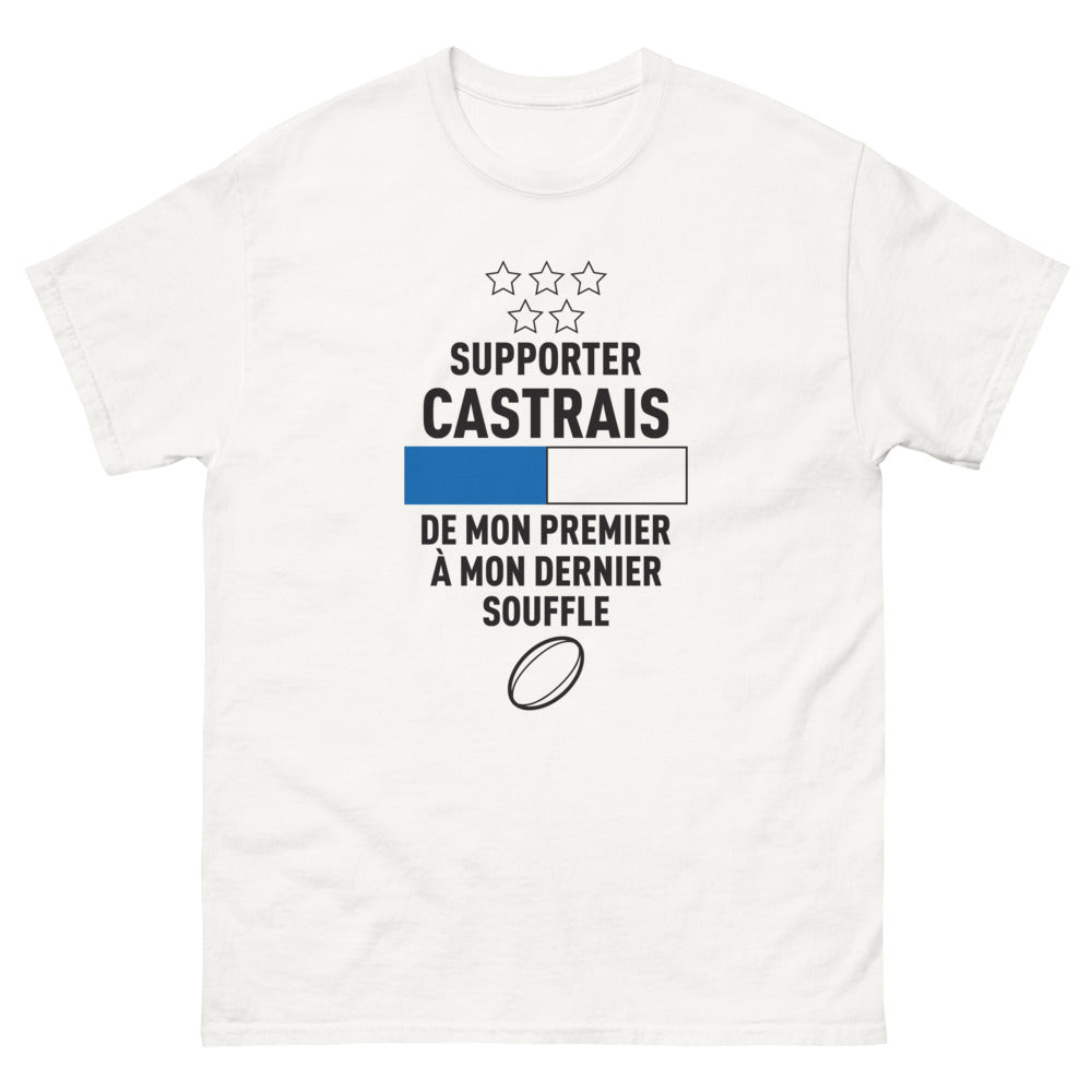 T-shirt Castrais blanc - De Mon Premier à Mon Dernier Souffle