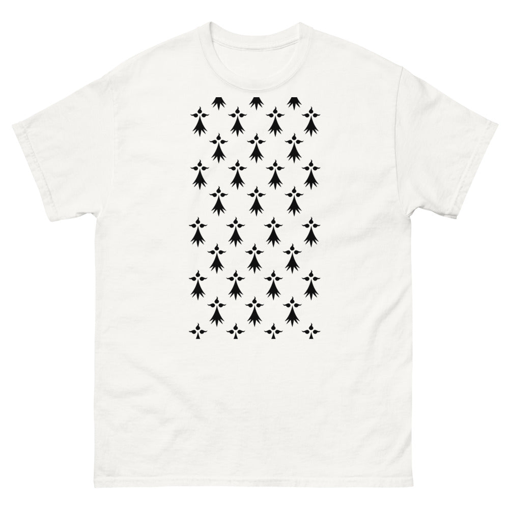 T-shirt Bretagne blanc - Hermine élégante et discrète