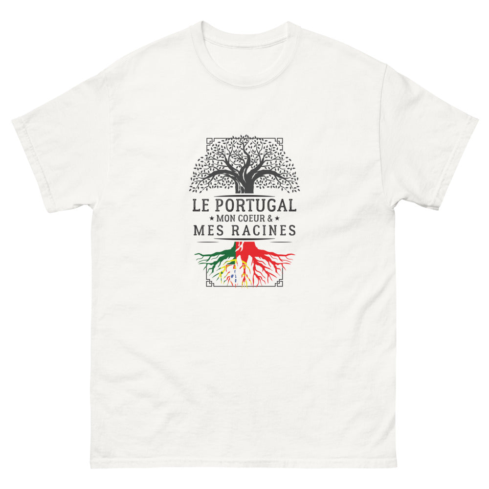 T-shirt Portugal blanc - Mon Cœur, Mes Racines