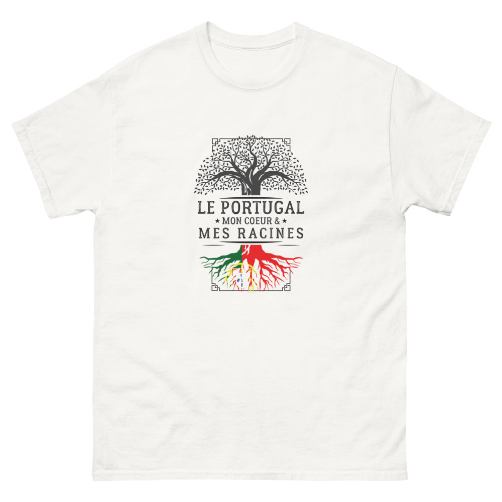 T-shirt Portugal blanc - Mon cœur, mes racines