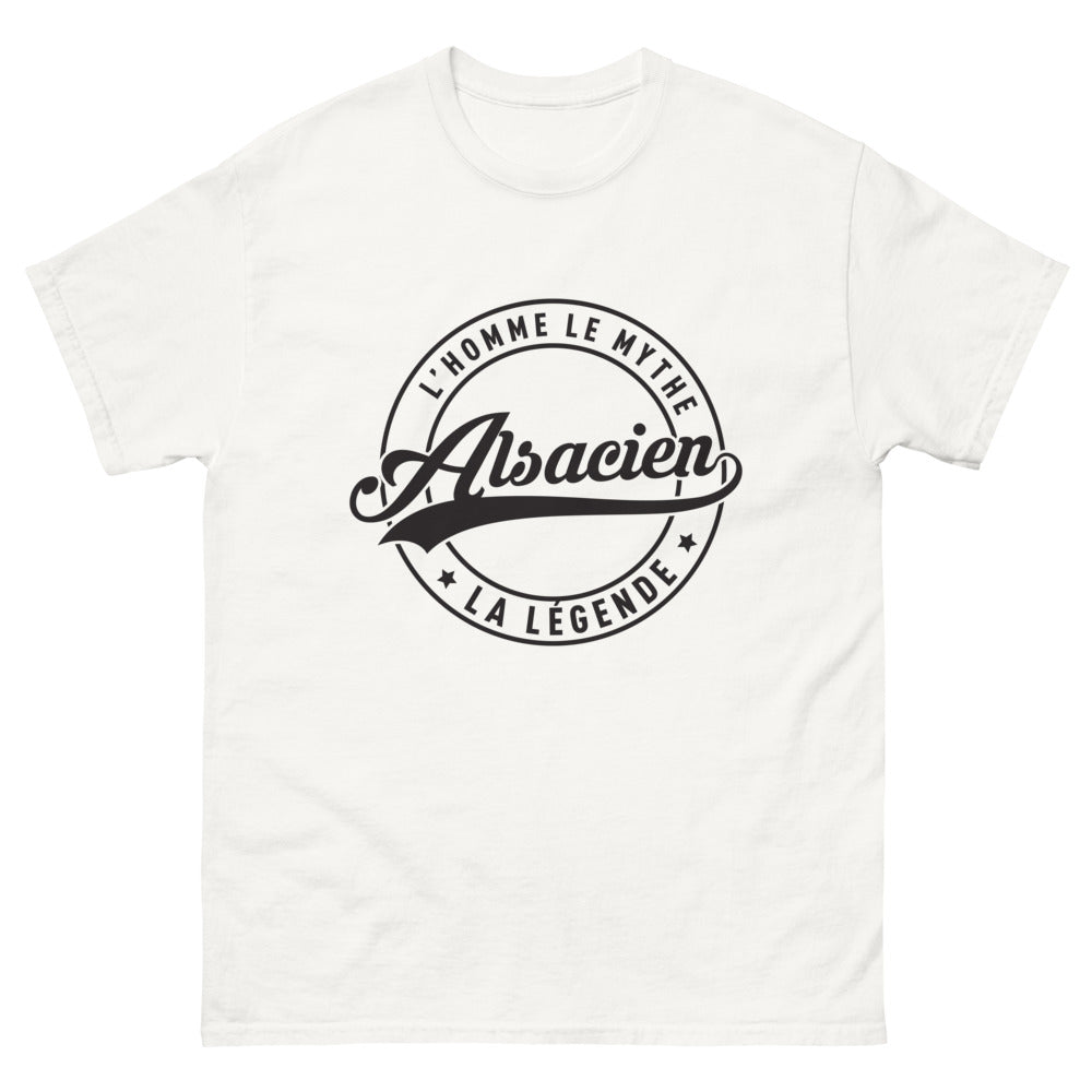 T-shirt Alsace blanc - L'Homme, le Mythe, l'Alsacien