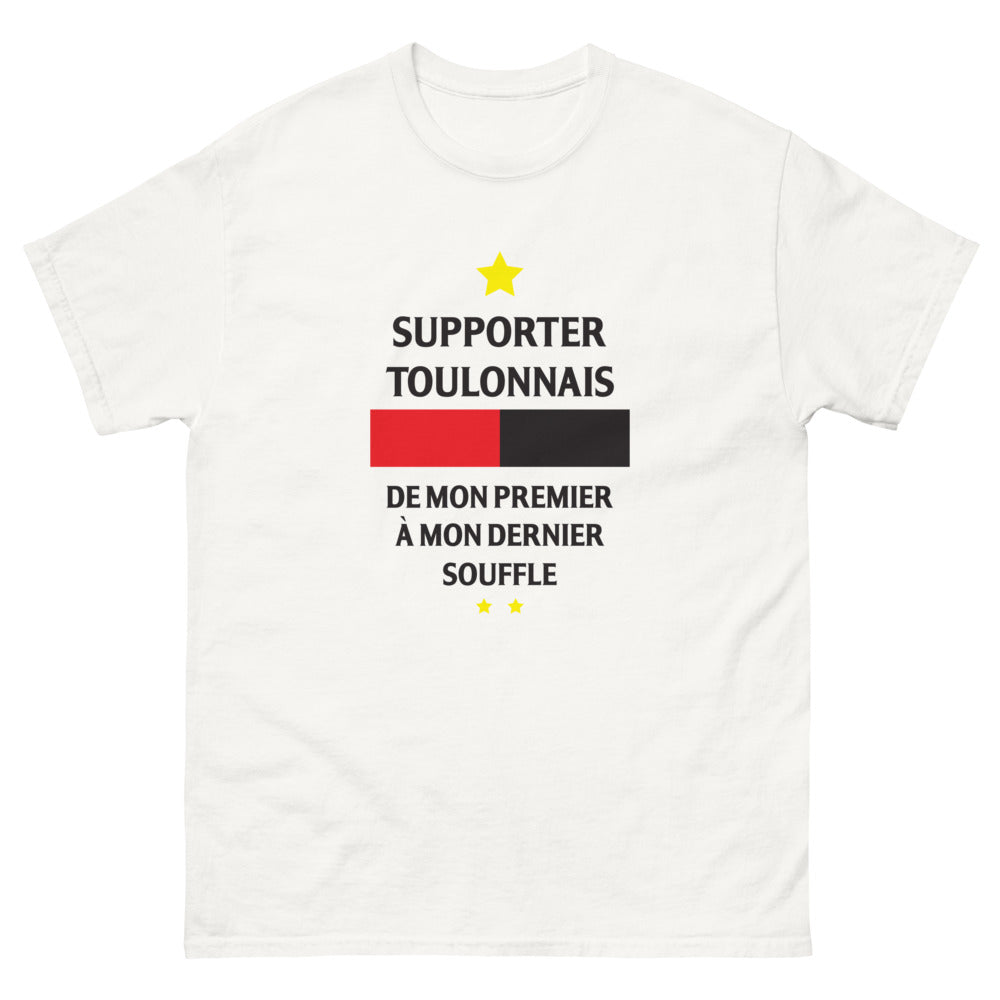 T-shirt Toulon blanc - Fier de Mon Premier à Mon Dernier Souffle