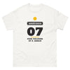 T-shirt Ardèche blanc - Fierté éternelle et humour local