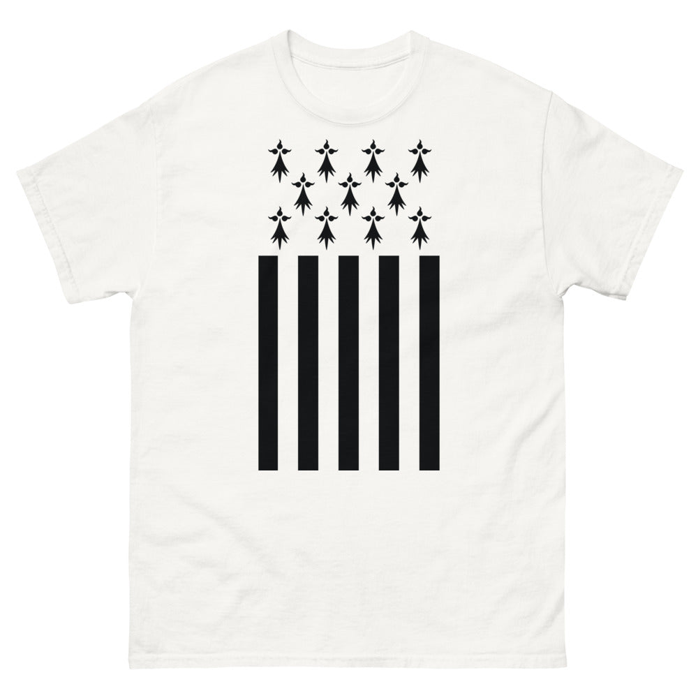 T-shirt Bretagne blanc - Rayures bretonnes élégantes